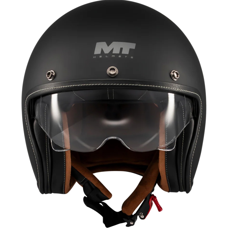 MT Lemans 2 SV S Pure A1 nyitott motoros bukósisak matt fekete