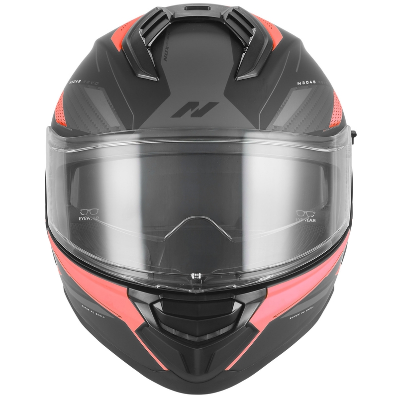 NOX N304-S REVO zárt motoros bukósisak matt fekete-piros