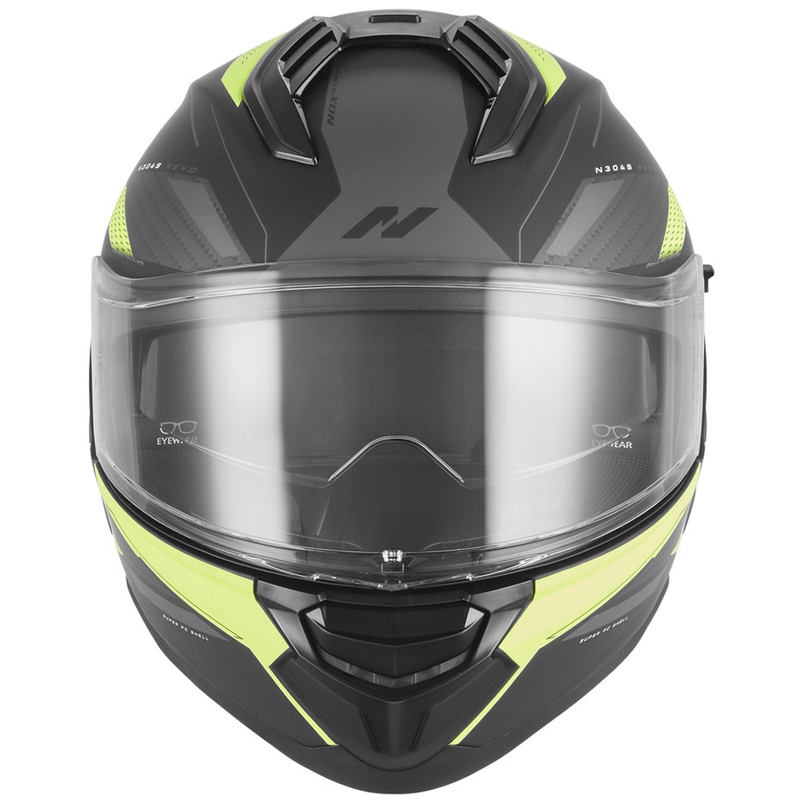 NOX N304-S REVO zárt motoros bukósisak matt fekete-fluo sárga