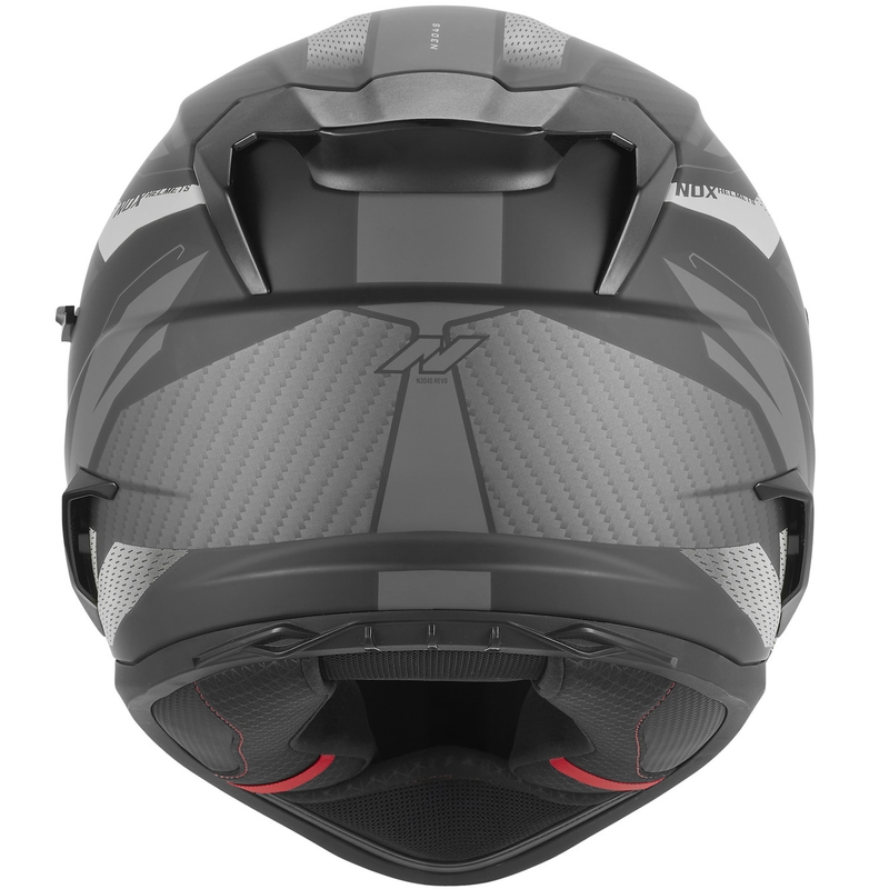 NOX N304-S REVO zárt motoros bukósisak matt fekete-ezüst