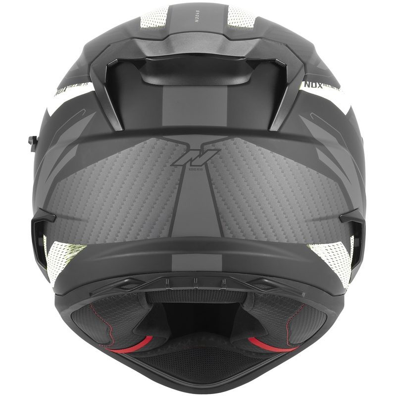 NOX N304-S REVO zárt motoros bukósisak matt fekete-fehér