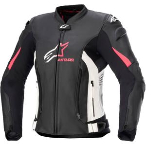 Alpinestars GP PLUS 4 női motoros kabát fekete-fehér-rózsaszín