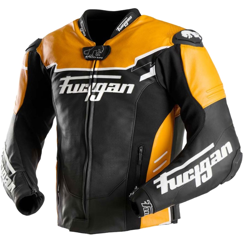 Furygan Signature 55 motoros bőrkabát fekete-sárga