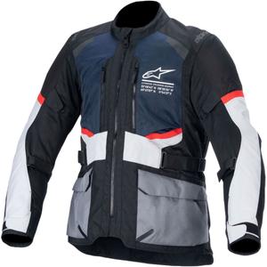 Alpinestars Andes Drystar motoros kabát sötétkék-fekete-világosszürke