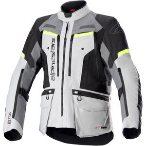 Alpinestars Bogota PRO Drystar 2025 motorkerékpár kabát szürke-fekete-fluo sárga