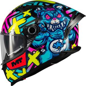 MT Braker SV Crazy Teddy zárt motoros bukósisak multicolor