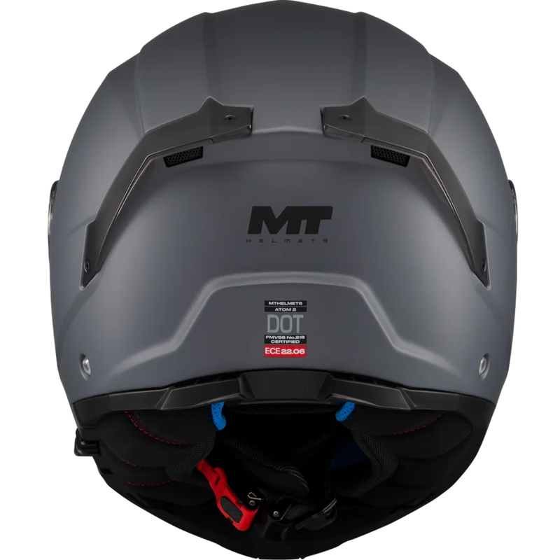 MT Atom 2 SV Pure A2 felnyitható motoros bukósisak matt szürke