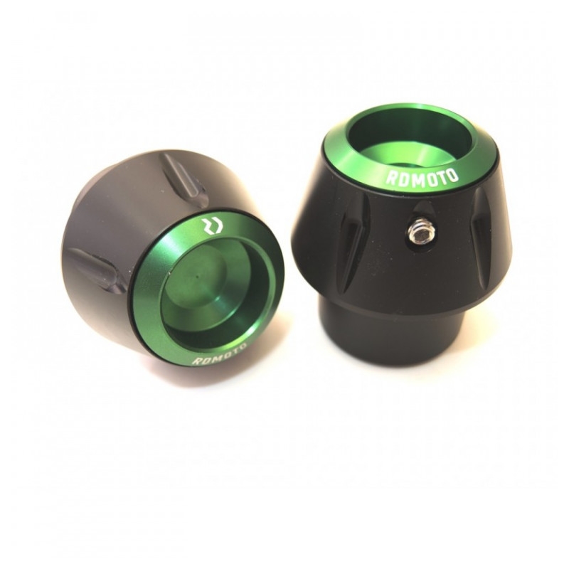 Crash protectors RDMOTO fekete with green caps