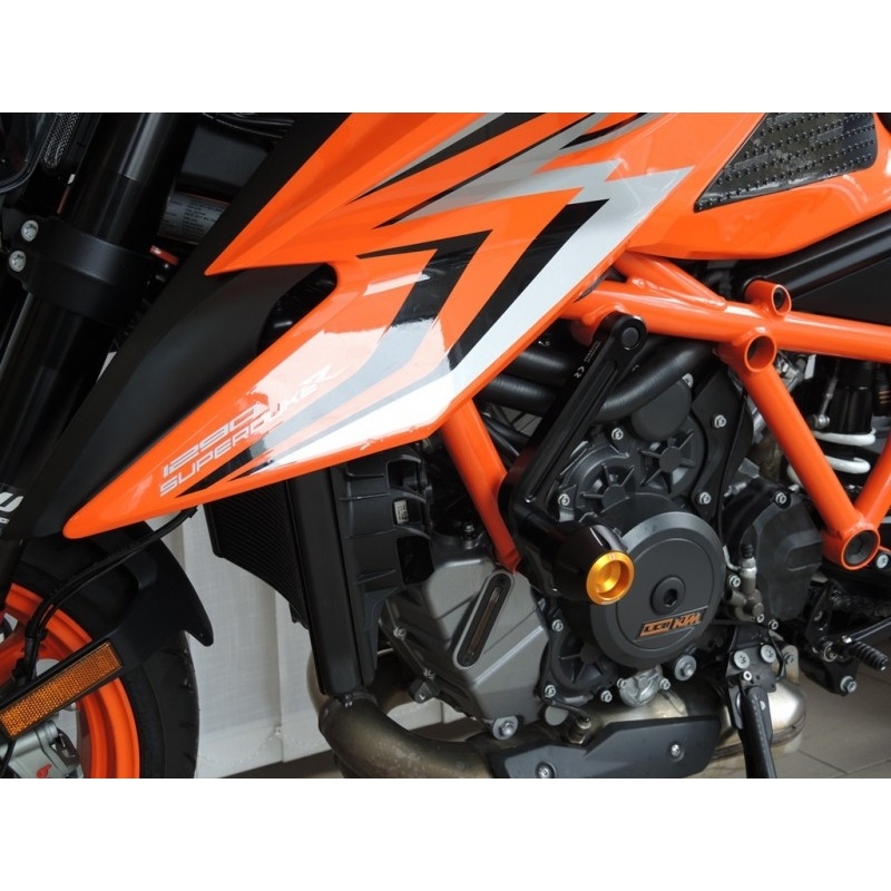 Crash protectors RDMOTO fekete with green caps