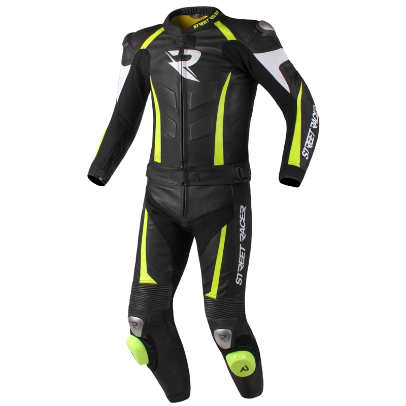 Férfi kabát utcai versenyző Fasttrack fekete-fehér fluo sárga kiárusítás