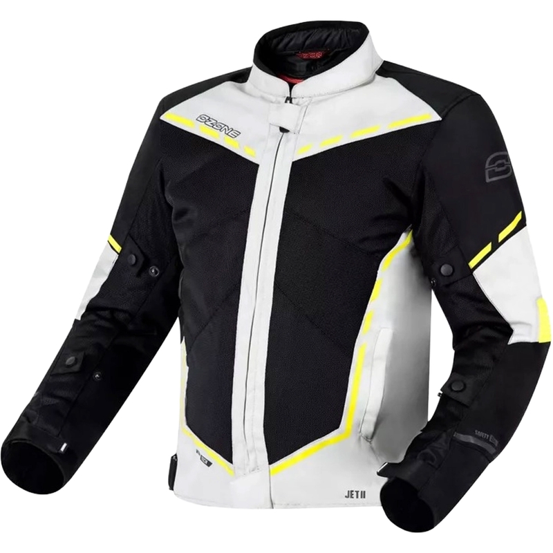 Ozone Jet II motoros kabát szürke-fekete-fluo sárga kiárusítás