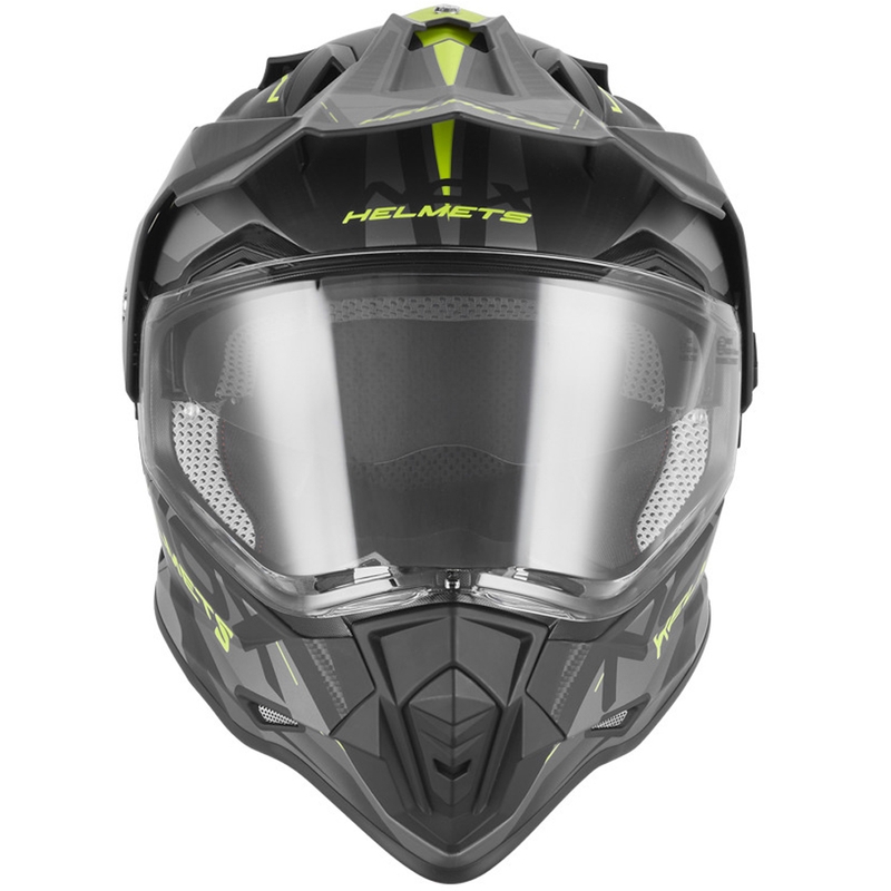 NOX N312 Track enduro motoros sisak matt fekete-fluo sárga