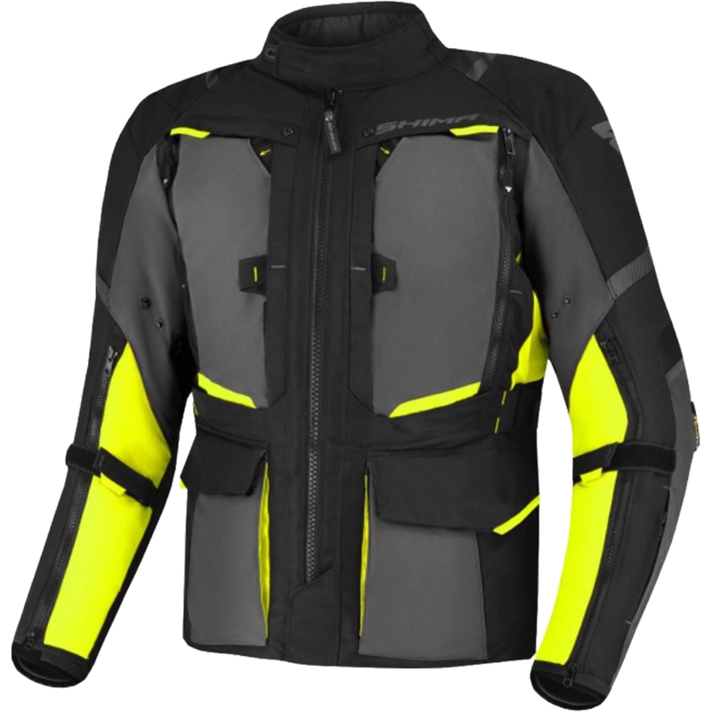 Shima Hero 2.0 motoros kabát fekete-szürke-fluo sárga