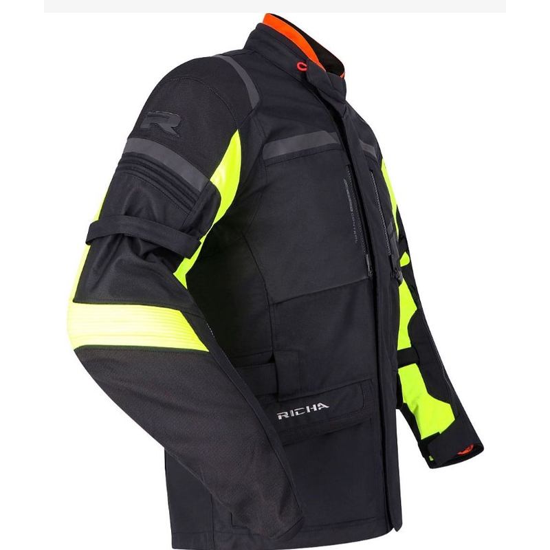 RICHA Brutus GTX motoros kabát fekete-fluo sárga kiárusítás - II. minőség