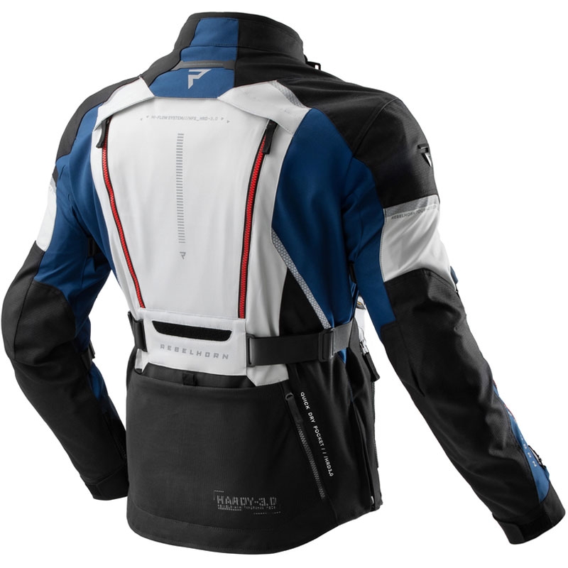 Rebelhorn Hardy 3.0 motoros kabát kék-szürke-piros - II. minőség