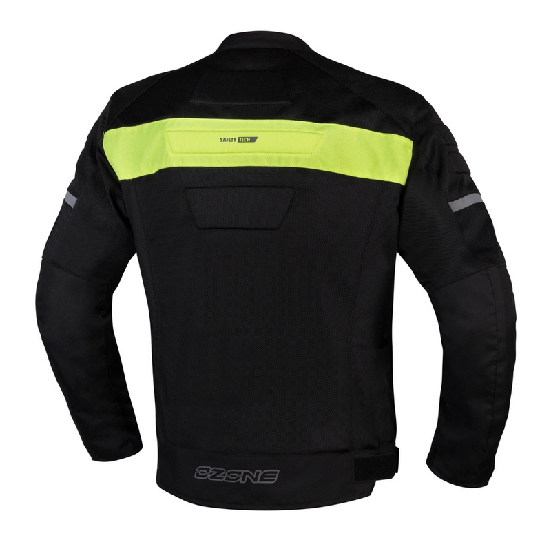 Ozone Dart motoros kabát fekete-fluo sárga - II. minőség