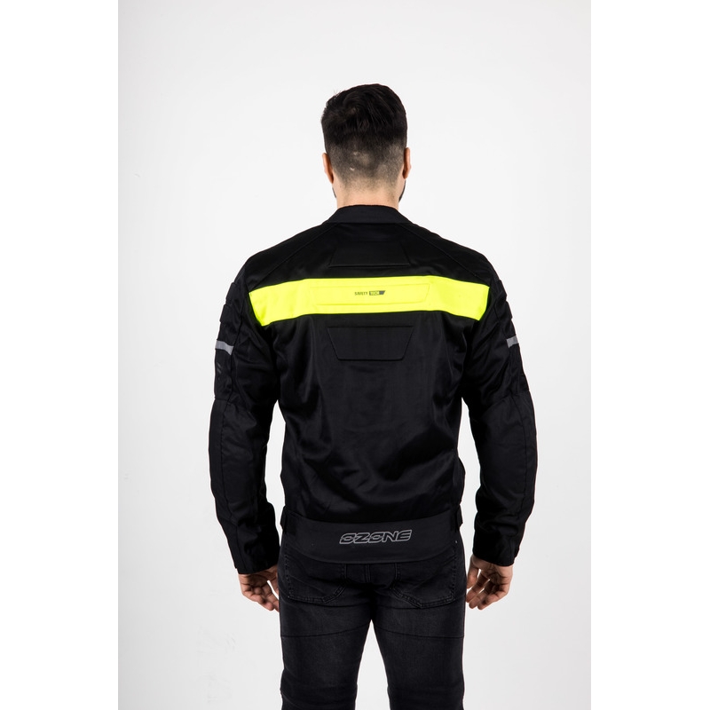 Ozone Dart motoros kabát fekete-fluo sárga - II. minőség