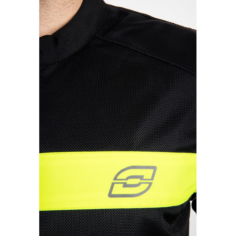 Ozone Dart motoros kabát fekete-fluo sárga - II. minőség