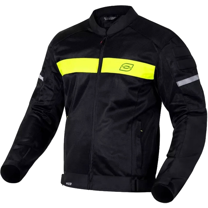 Ozone Dart motoros kabát fekete-fluo sárga - II. minőség