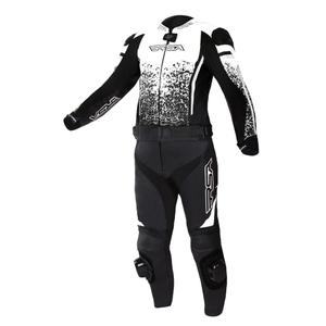 RSA GT2 kétrészes motoros bőr kombi fekete-fehér kiárusítás - II. minőség