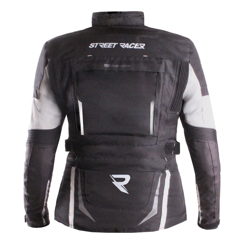 Street Racer Hilax női motoros kabát fekete-szürke - II. minőség
