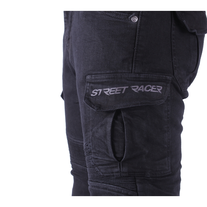 Street Racer Cargo CE motoros farmernadrág fekete 2  -  II.minőség - II. minőség