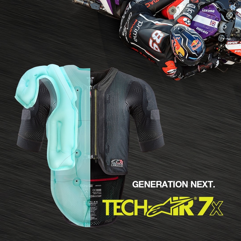 Alpinestars TECH-AIR®7X System légzsákmellény fekete-piros - II. minőség