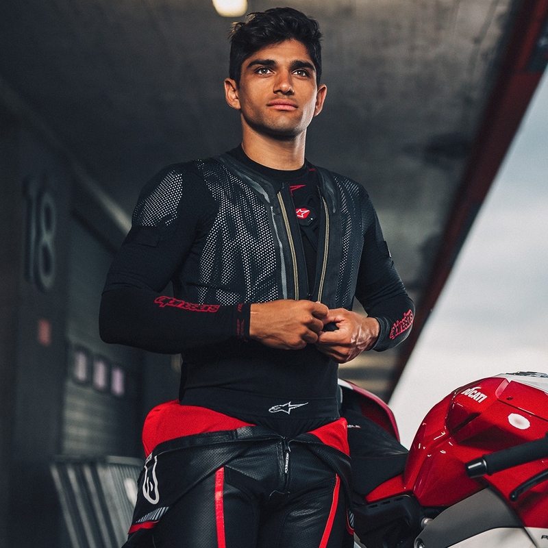 Alpinestars TECH-AIR®7X System légzsákmellény fekete-piros - II. minőség
