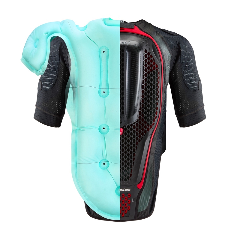 Alpinestars TECH-AIR®7X System légzsákmellény fekete-piros - II. minőség
