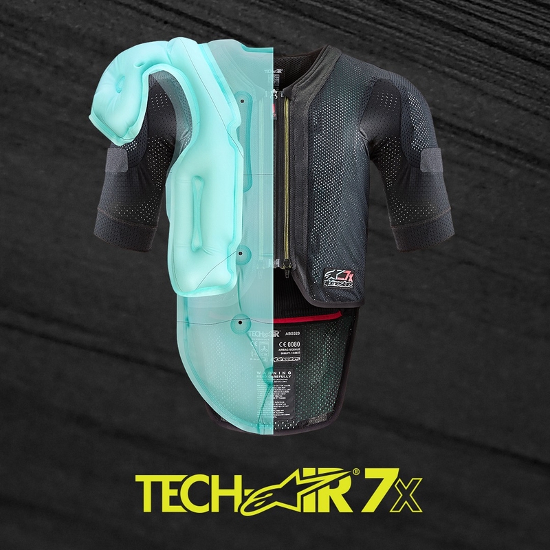 Alpinestars TECH-AIR®7X System légzsákmellény fekete-piros - II. minőség