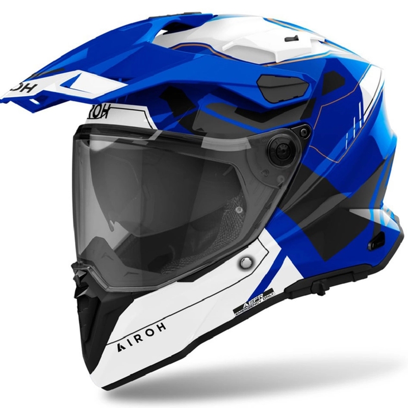 Enduro sisak Airoh Commander 2 Reveal fényes kék