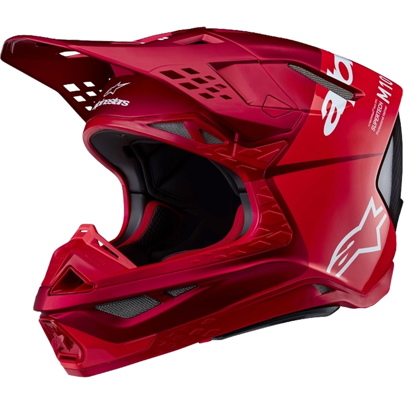 Alpinestars Supertech S-M10 Flood motokrossz bukósisak fluo piros-matt piros