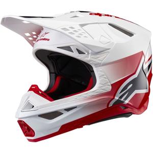 Alpinestars Supertech S-M10 Unite motokrossz bukósisak piros-fehér