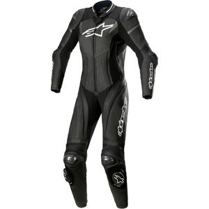 Alpinestars STELLA GP PLUS 2 női egyrészes motoros bőroverál fekete-fehér-metálszürke