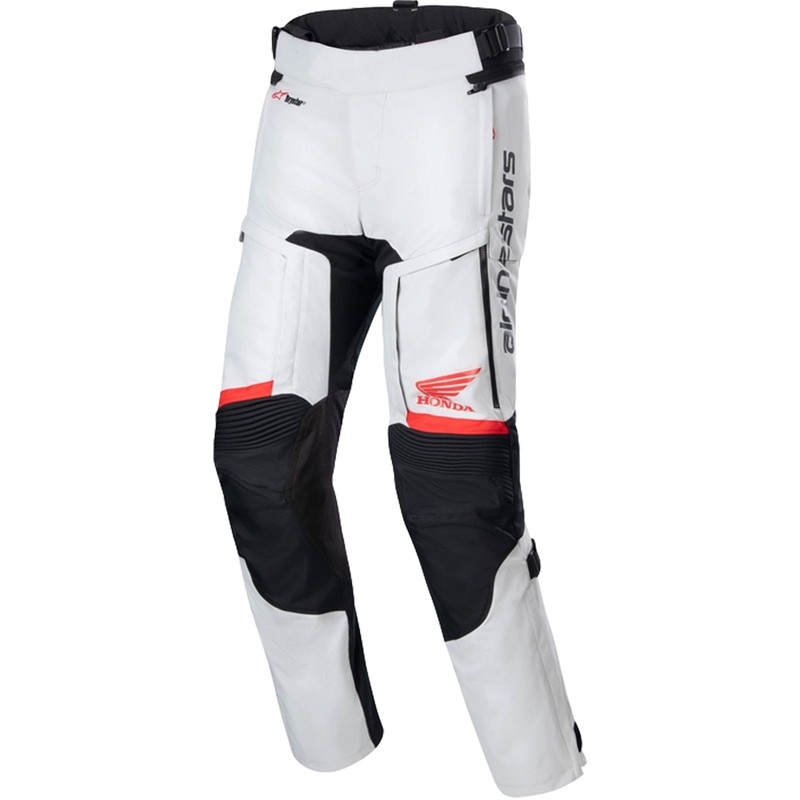 Alpinestars Bogota PRO Drystar Honda motoros nadrág világos szürke-piros fluo-fekete