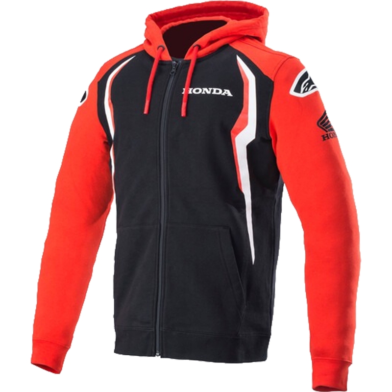 Alpinestars Honda kapucnis pulóver piros-fekete