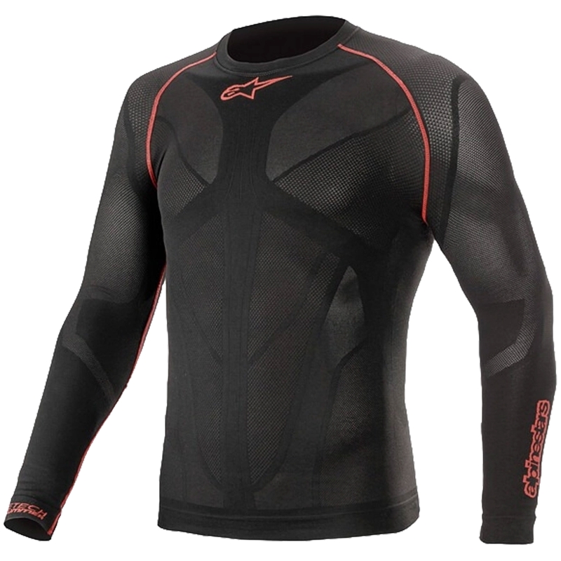 Alpinestars Ride Tech Summer hosszú ujjú termo póló fekete-piros