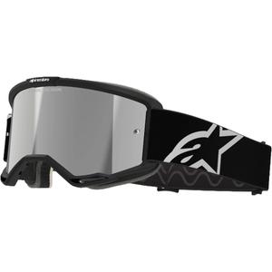 Alpinestars Vision 5 Corp motocross szemüveg fekete, tükörezüst plexivel