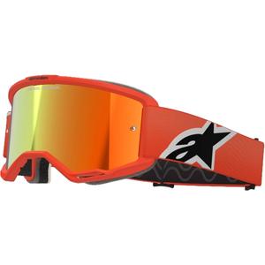 Alpinestars Vision 5 Corp motocross szemüveg narancssárga, tükörpiros plexivel