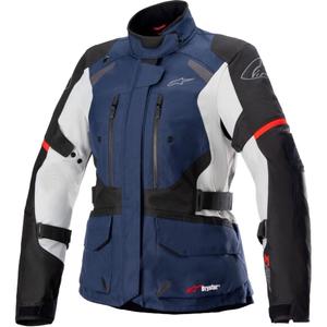 Alpinestars Stella Andes Drystar női motoros kabát sötétkék-fekete-világosszürke-piros