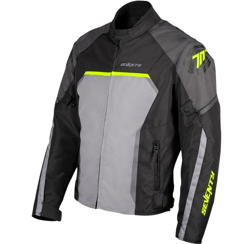 Seventy Degrees SD-JR65 Piston motoros kabát fekete-szürke-fluo sárga