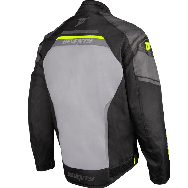 Seventy Degrees SD-JR65 Piston motoros kabát fekete-szürke-fluo sárga