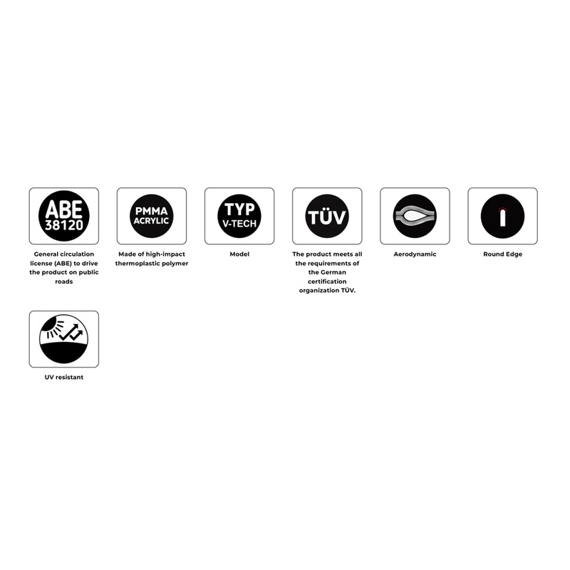 Windshield PUIG V-TECH LINE TOURING áttetsző