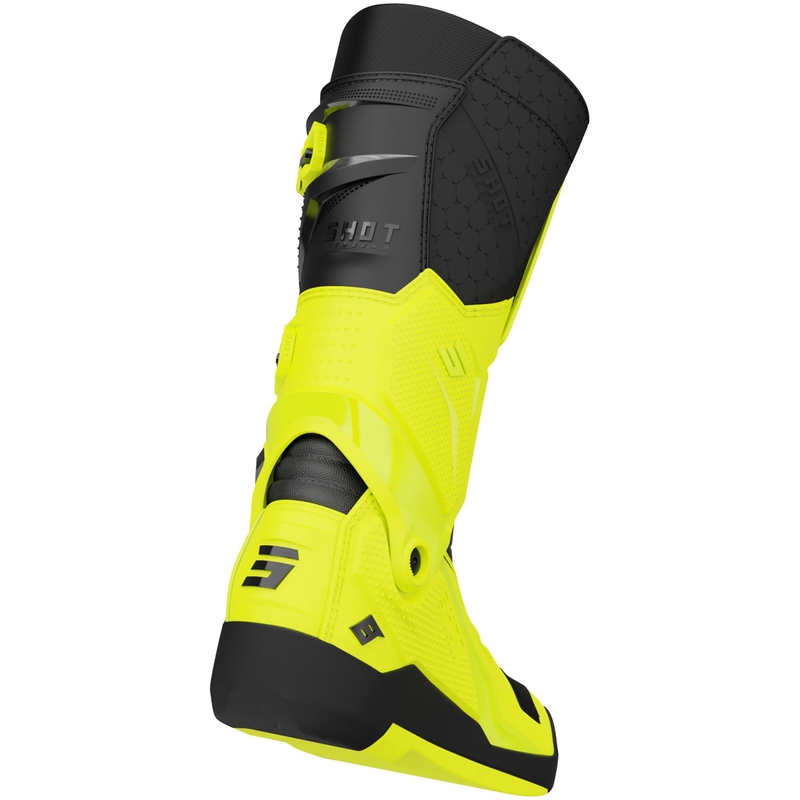 Shot Race 8 motoros csizma fluo sárga