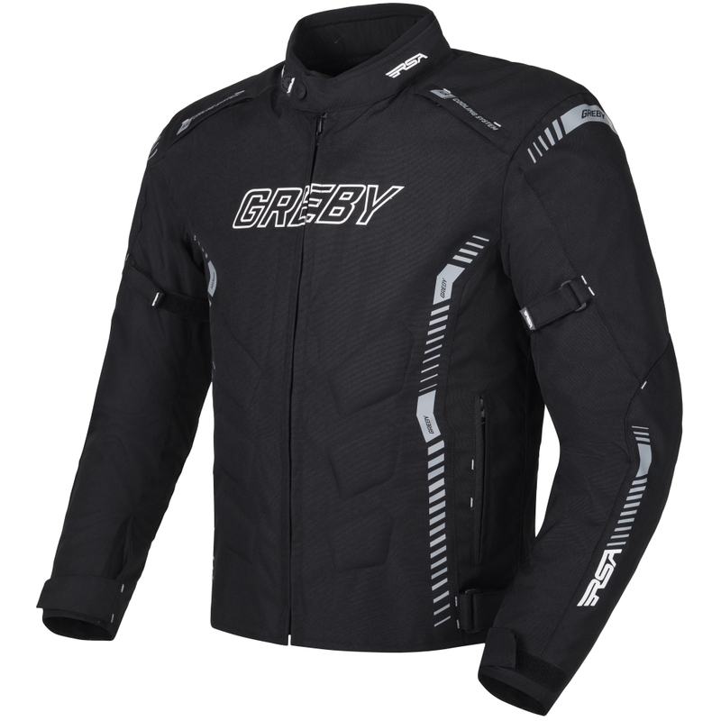 RSA Greby 2 motoros kabát fekete-szürke