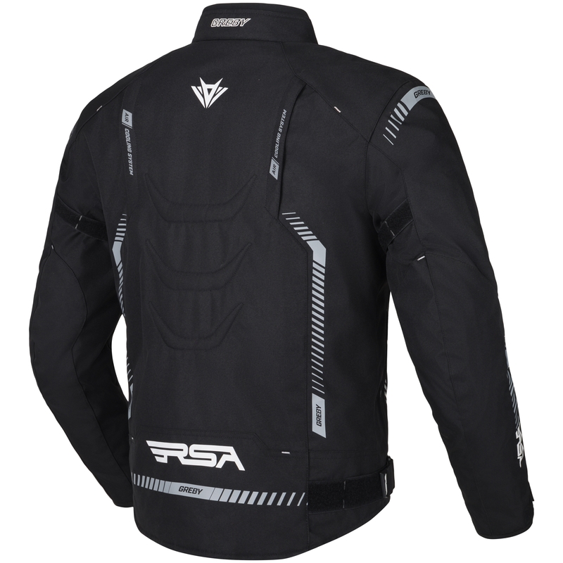 RSA Greby 2 motoros kabát fekete-szürke