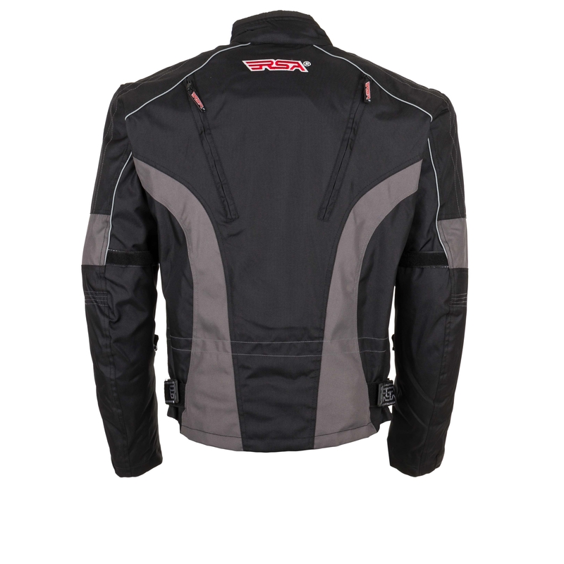 Kabát moto RSA ST-01 fekete-szürke akcióhoz kiárusítás