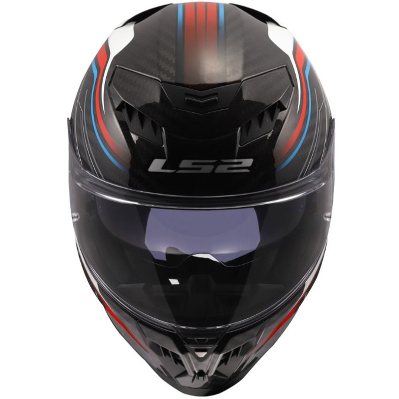 LS2 FF807 Dragon Subic zárt motoros bukósisak fényes fehér-kék-piros
