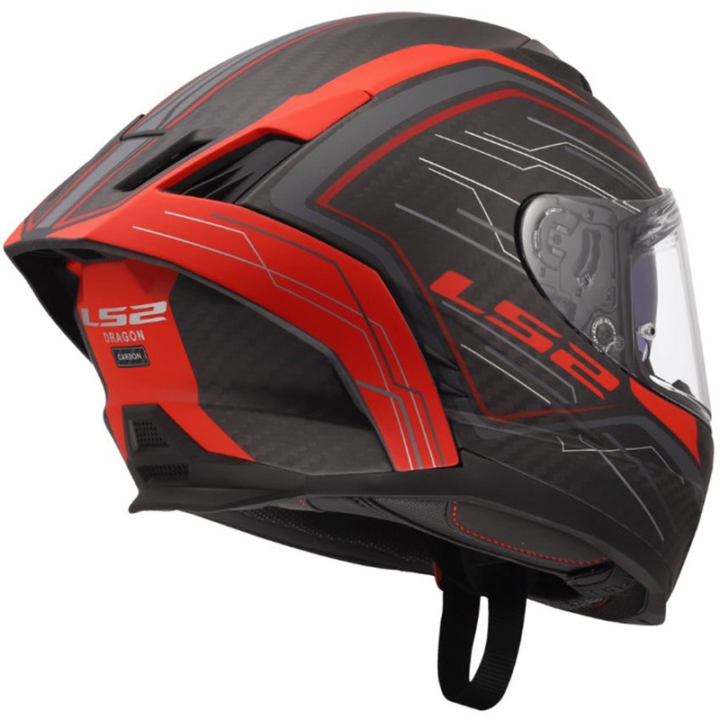 LS2 FF807 Dragon Subic zárt motoros bukósisak piros