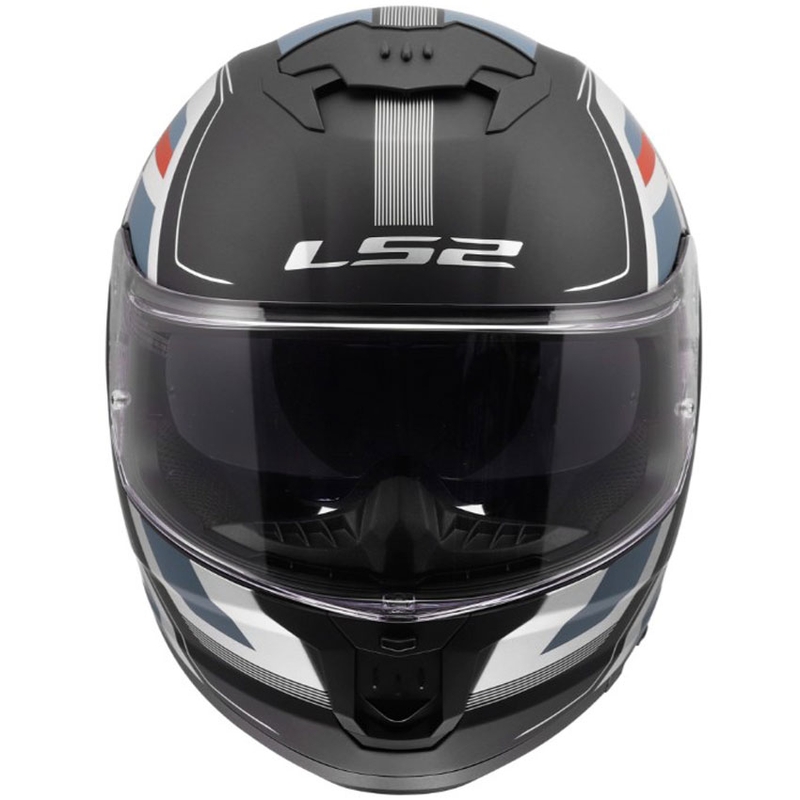 LS2 FF808 Stream II Vintage zárt motoros bukósisak matt fekete-petrol